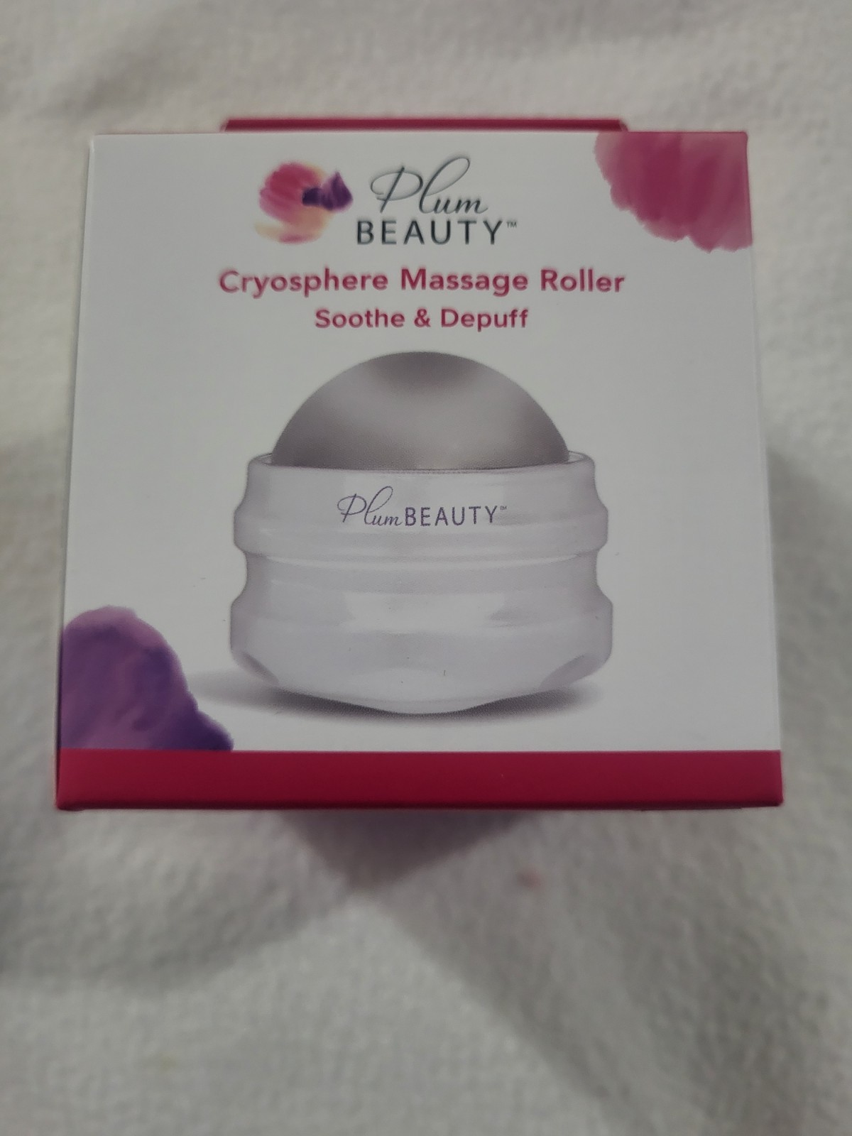 Plum Beauty Cryosphere Massage Roller Soothe & Depuff Cold Therapy NEW Sealed
