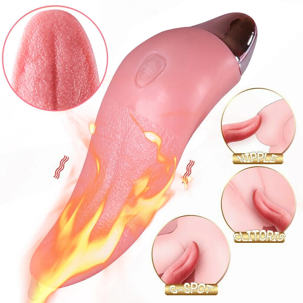 Pink Waterproof Tongue Vibration Massager – 1 Pack, Water-Resistant Fun Toy