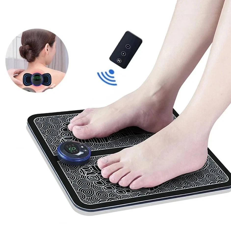 Restural EMS-Fix Foot Drop From Home 6 Modes and 9 Gears EMS Foot Massager Mat.,