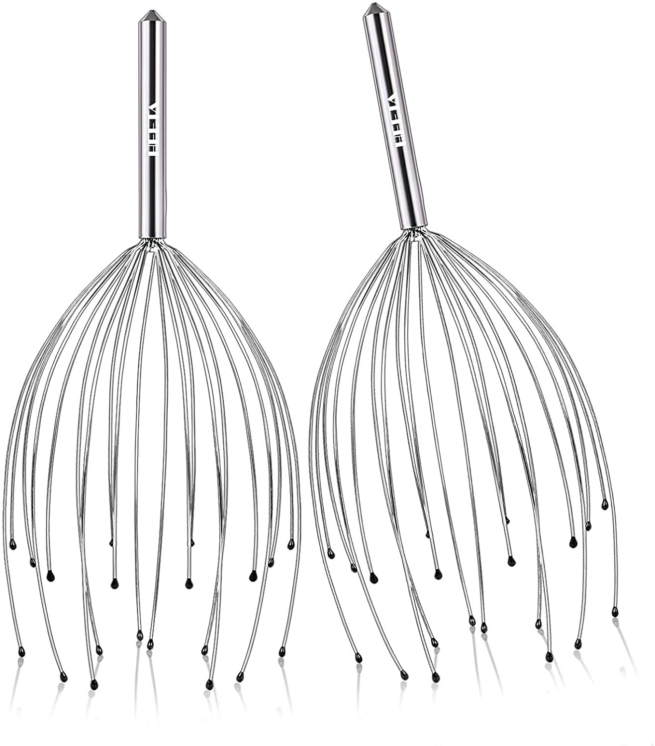 HEETA 2-Pack Head Scalp Massagers, 20 Fingers Scratcher for Deep Relaxation, Hai