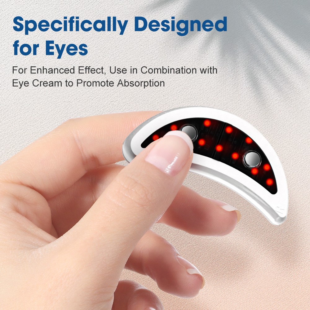 Electric 3D Eye Massager Red Light EMS Therapy Eye Fatigue Relax Beauty Device