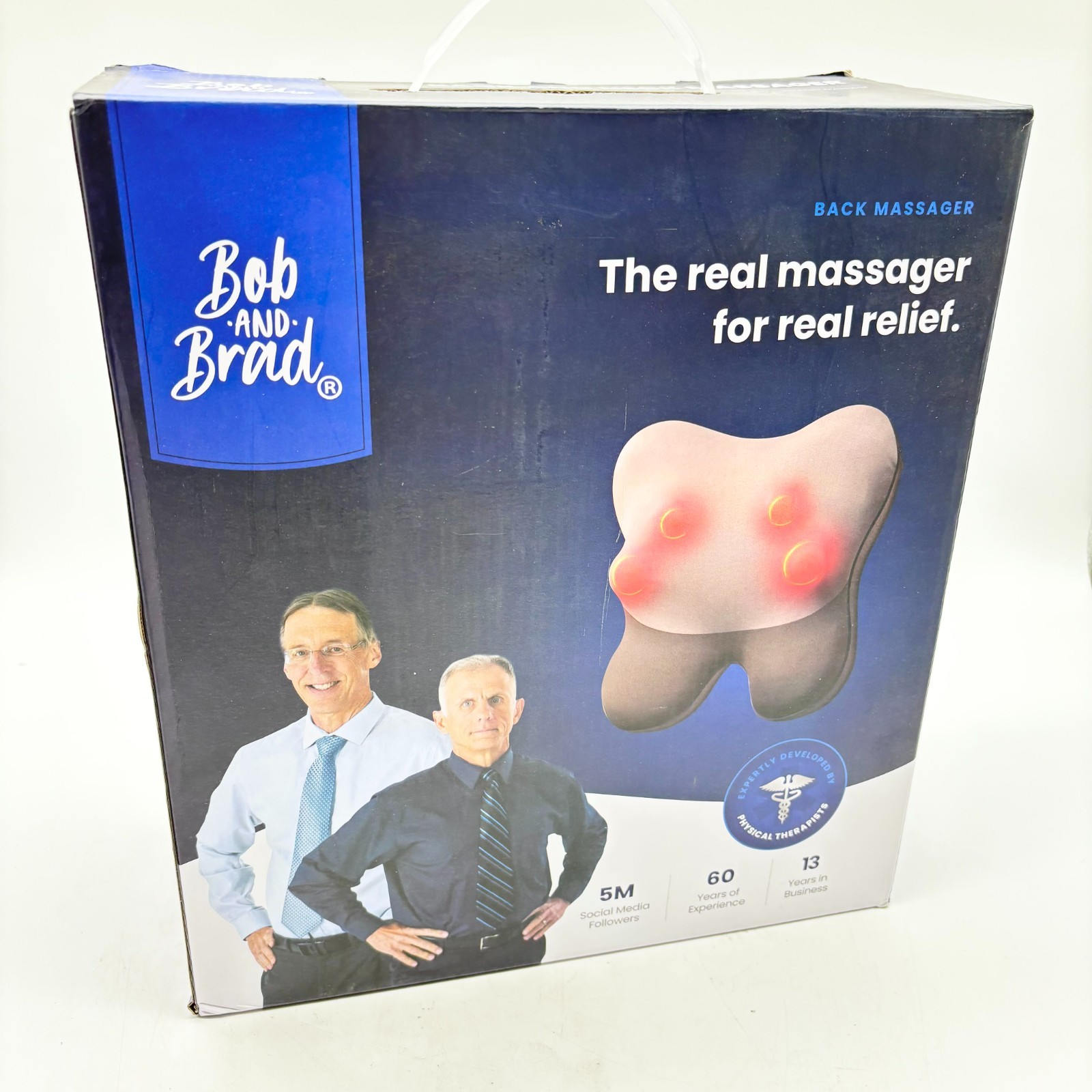 Bob And Brad Deep 3D Shiatsu Back Massager With Heat – Brown