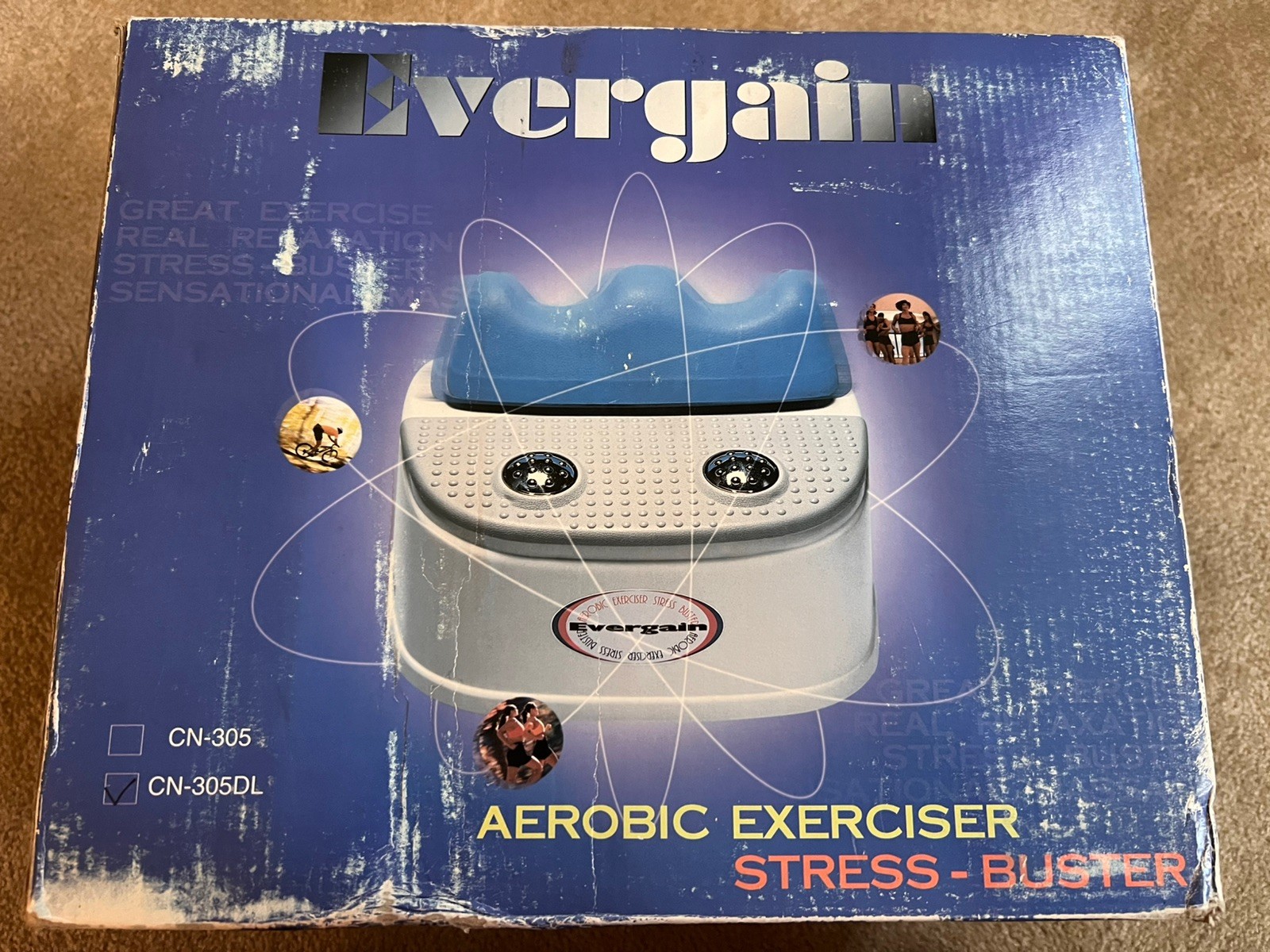 Evergain CN-305DL Aerobic Exerciser Stress Buster Massager Chi Machine With Heat