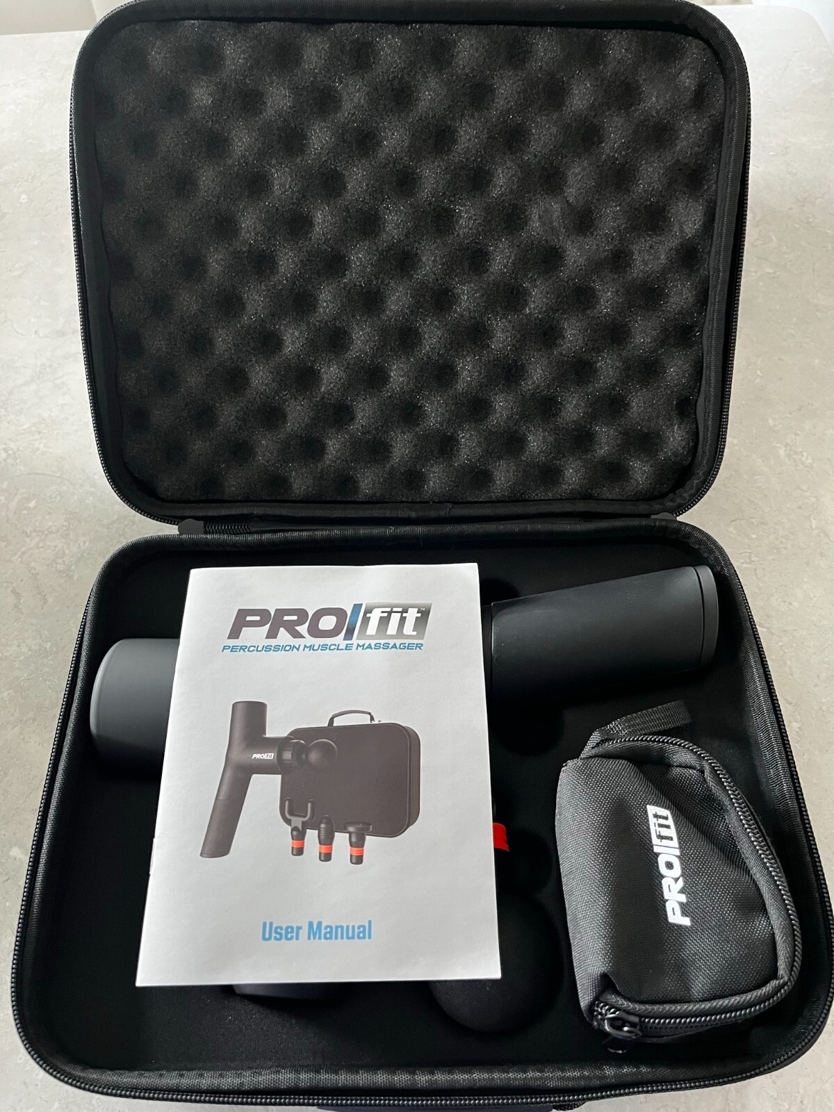 Tzumi Pro Fit – Percussion Muscle Massage Gun – Black
