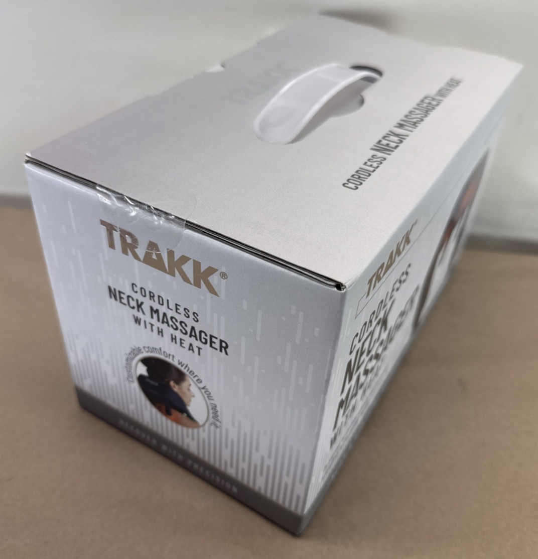 TRAKK Cordless Neck Massager with Heat Rechargeable New Sealed
