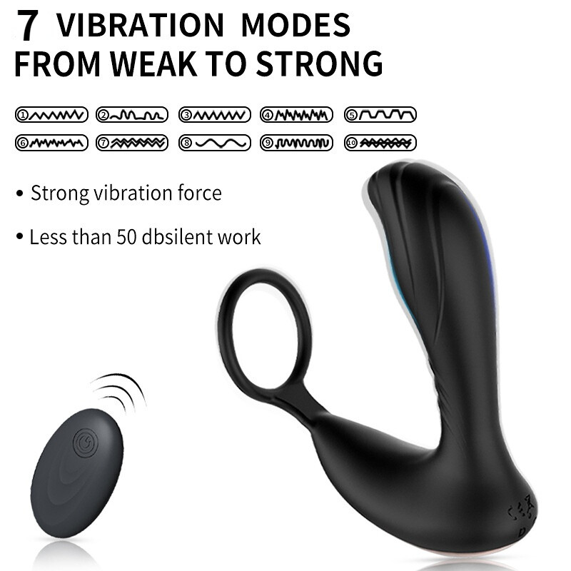 Powerful Prostate Massager Dual Motor Male Waterproof Vibrators —