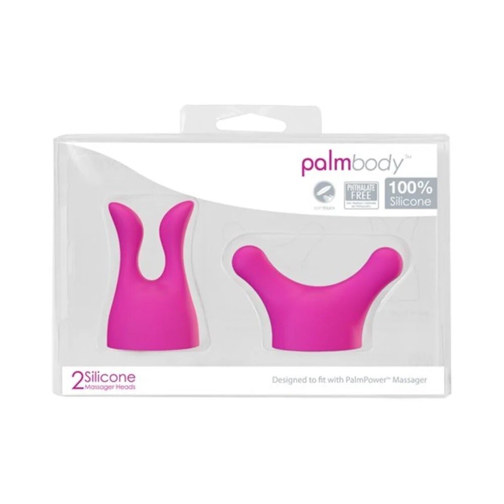 Palm Power Massager Heads Body (Set of 2) Pink