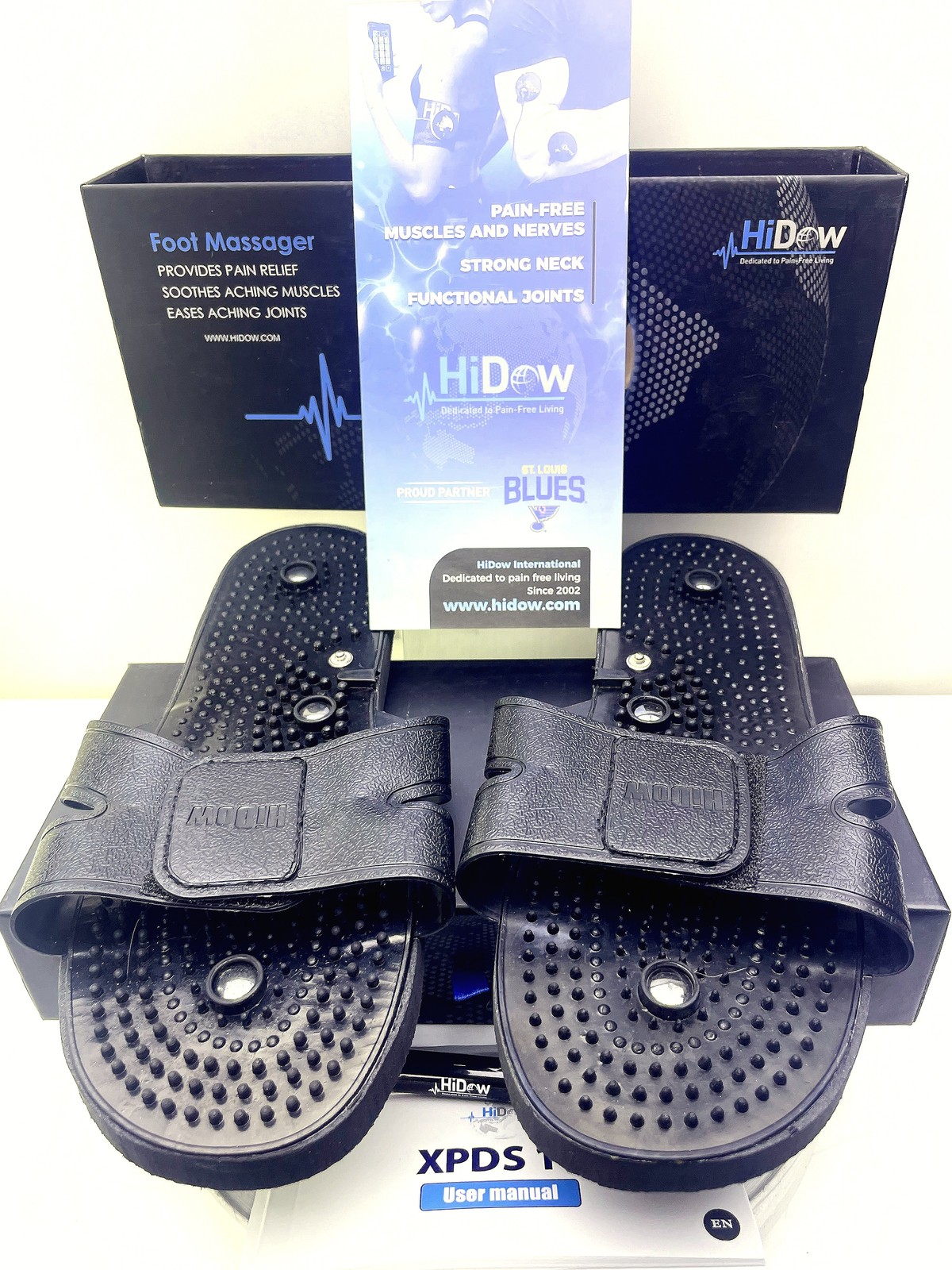 HiDow XPDS 18 TENS EMS Muscle Stimulator & Foot Massager Bundle New in Box
