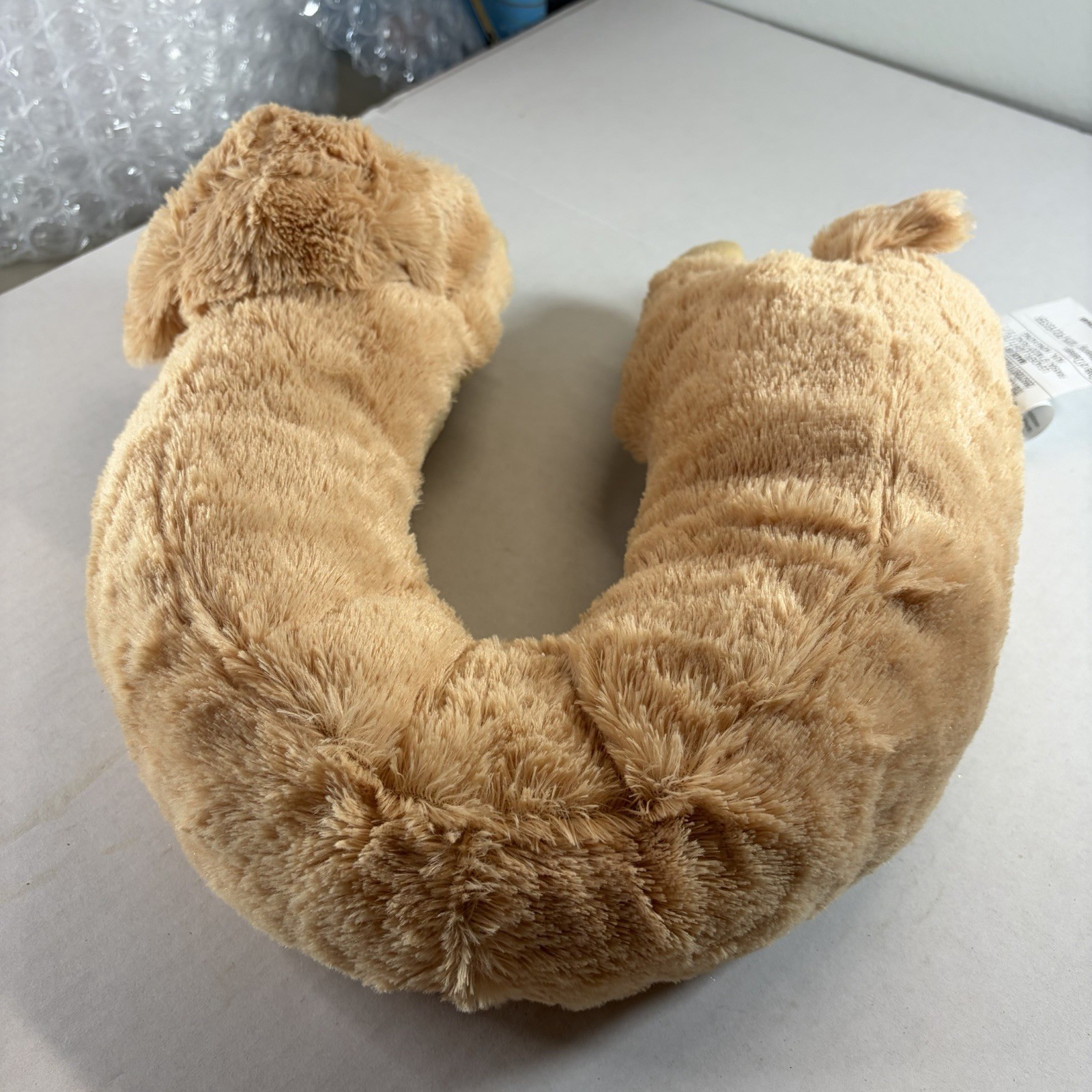 Health Touch Puppy Dog Neck Vibrating Massager Plush Stuffed Animal Pillow Works