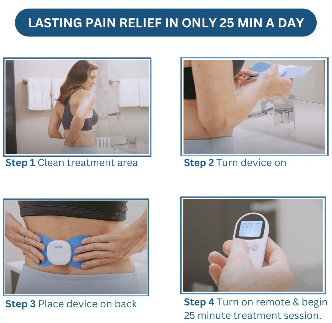 NEW NeuroMD Corrective Therapy Device for Back Pain NMES Wireless Electrode Pads