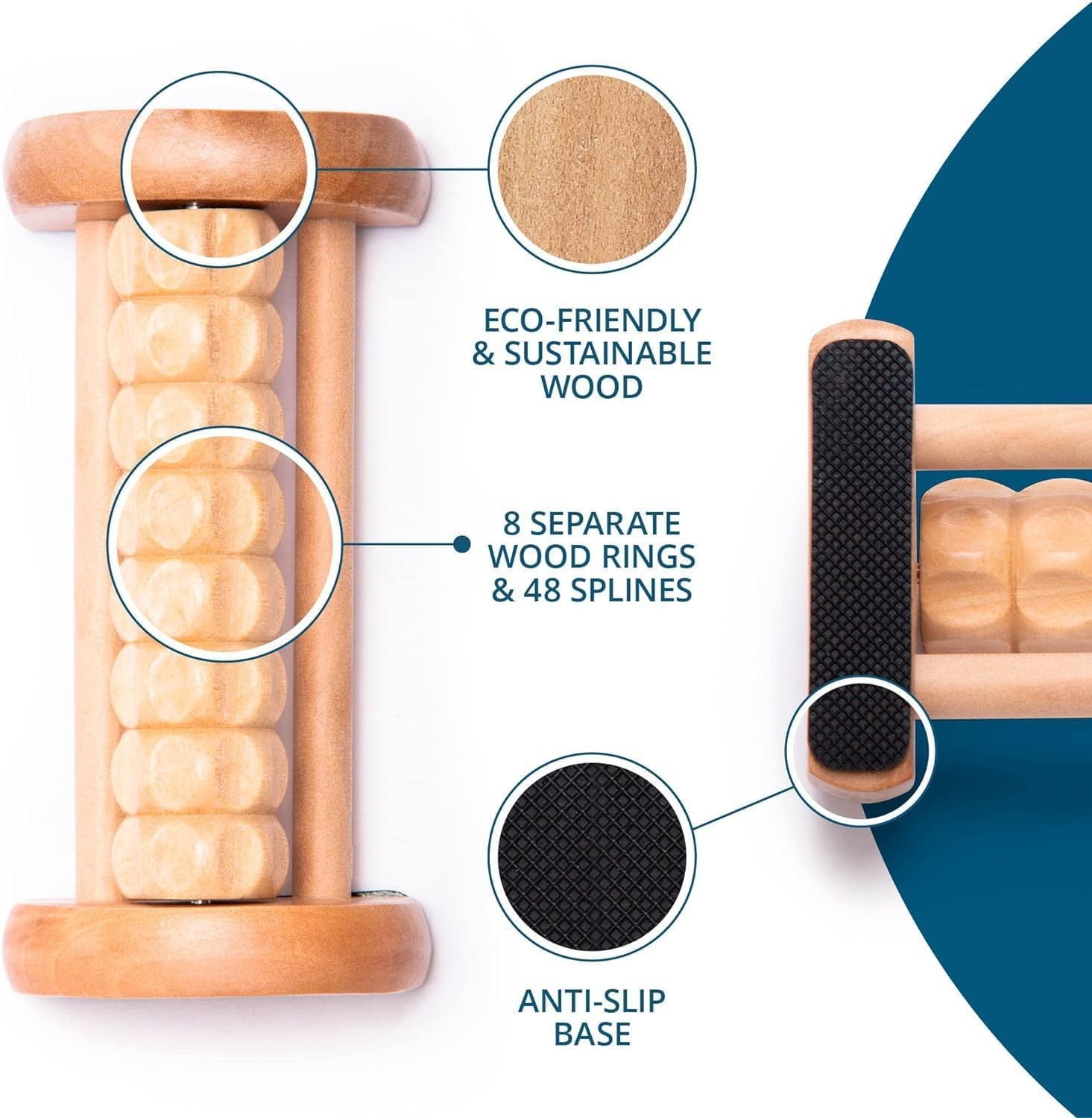 TheraFlow Compact Foot Roller for Plantar Fasciitis Relief | Relaxing Gifts f…