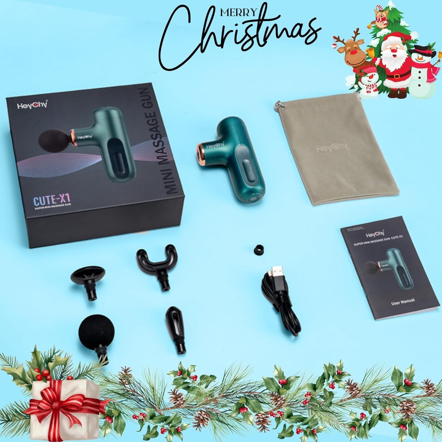 Ergonomic T-Shaped Mini Massage Gun | USB Rechargeable & 5-Hour Battery Life