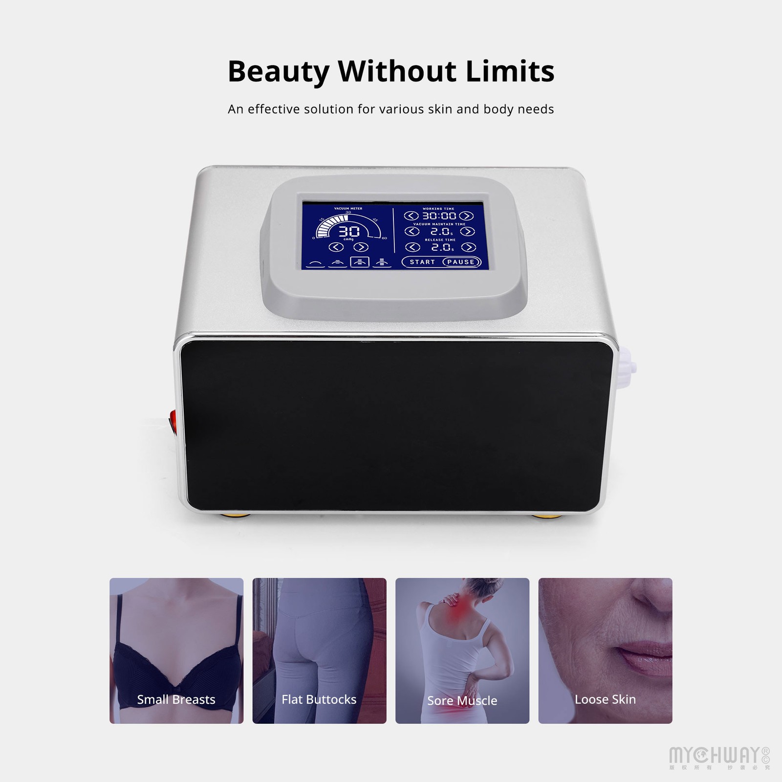 120ml Cups Breast Enlargement Buttock Enhance Machine Body Massager 4 Modes