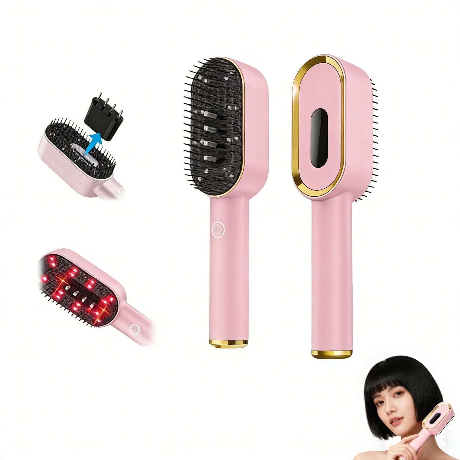 Multifunctional Massage Comb with Liquid Dispenser – Rechargeable Electric Ha…