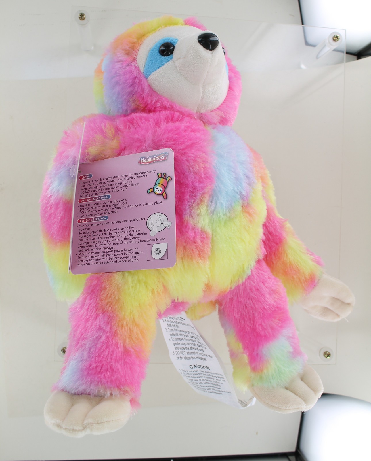 New Health Touch Plush Huggable Massager – Multi Color Sloth