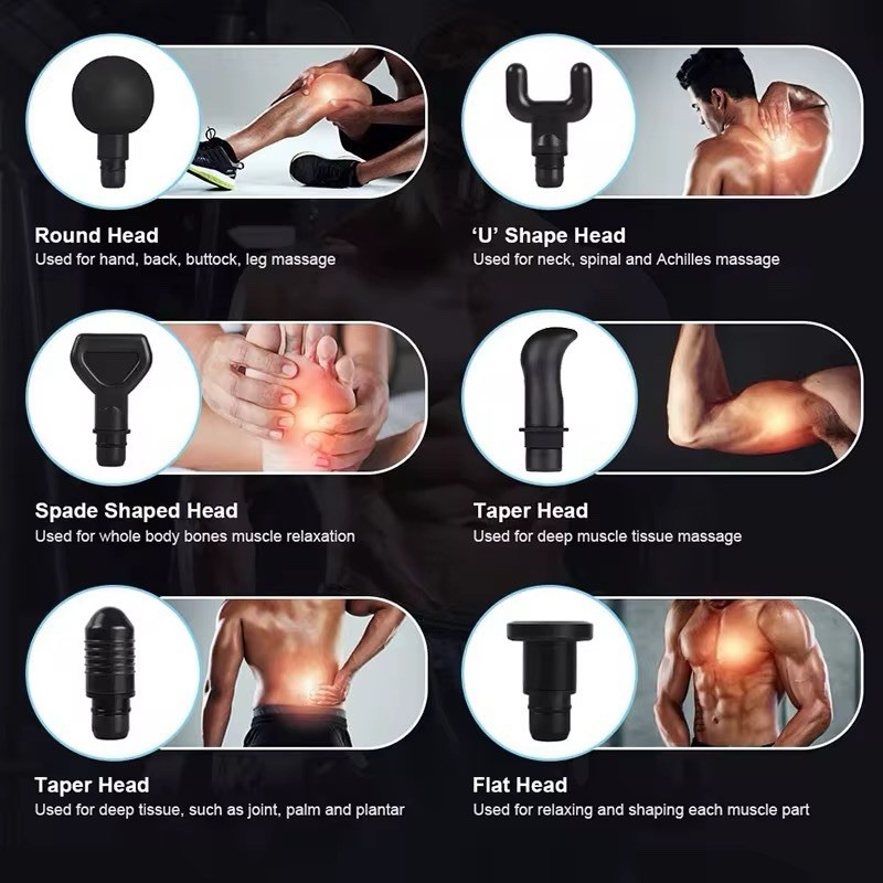 High Quality Pro Muscle Massage Brushless Gun Whole Body Massage Carbon Fiber