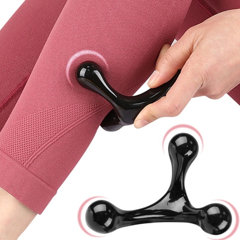 Manual Massager Arch Body Massager Three Ball Back Massager for Face Arm