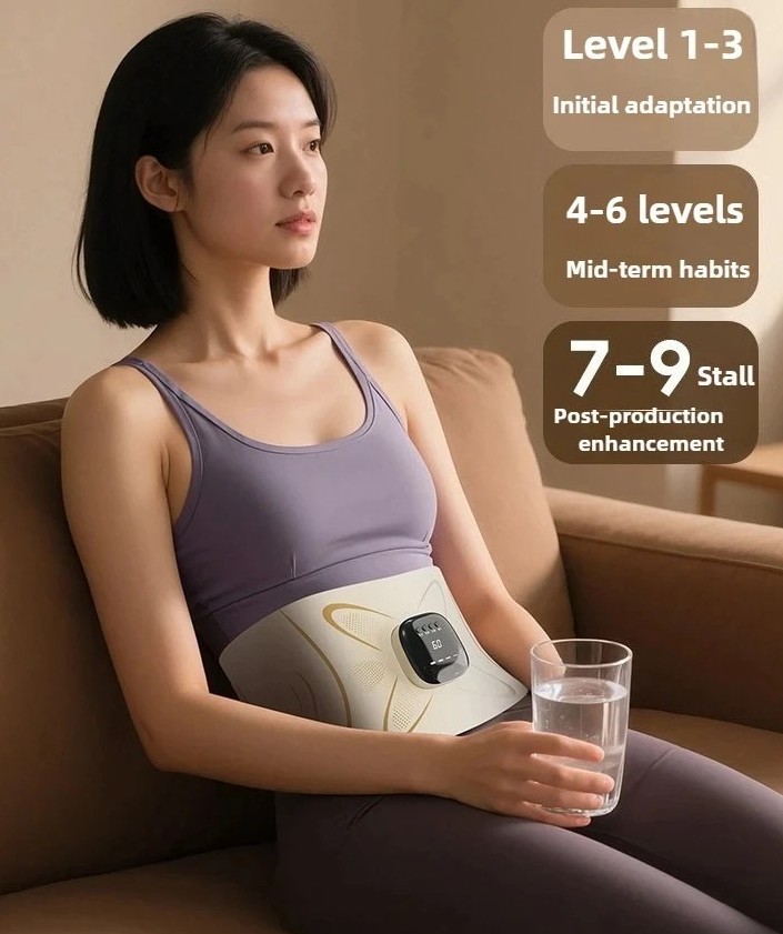 Pulse Waist Massage Heating Waist Abdomen Fat Burning Sweating Massage Belt EMS