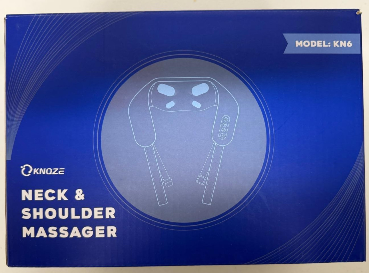 KNQZE Neck & Shoulder Massager KN6 | Cordless Rechargeable | Heat | Deep Tissue