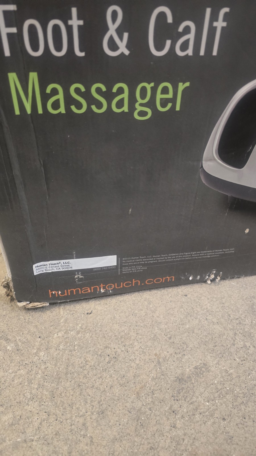 Human Touch REFLEX5S Foot and Calf Massager. NEW IN BOX.