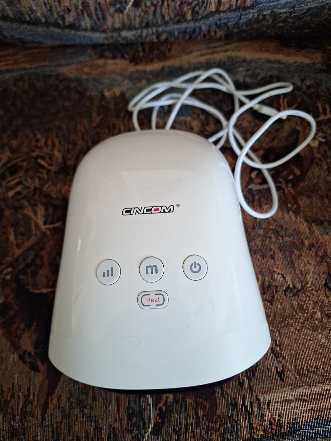 Cincom CM-026H White Air Compression Rechargeable Cordless Hand Massager Working