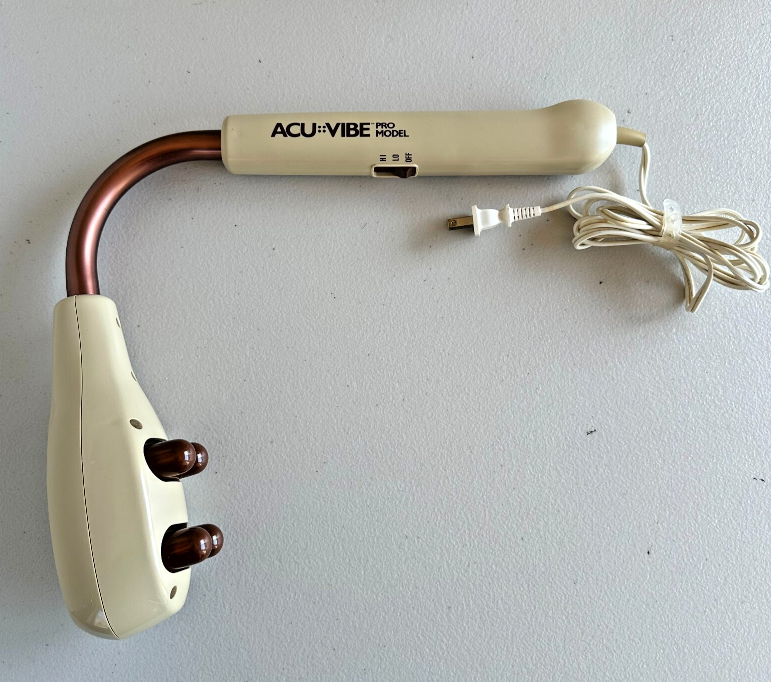 Vintage AcuVibe Pro Model Vibrating Massager Curved 2 Speed TESTED & Working!
