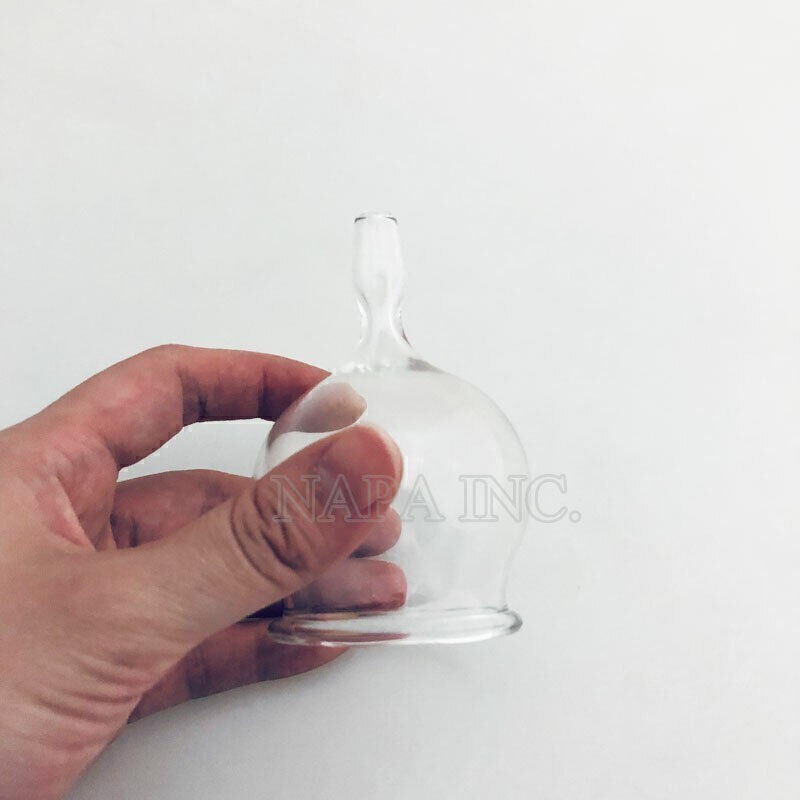 2PCS 5cm Glass Cupping Cups Replacement Cups For Vacuum Therapy Cupping Machine