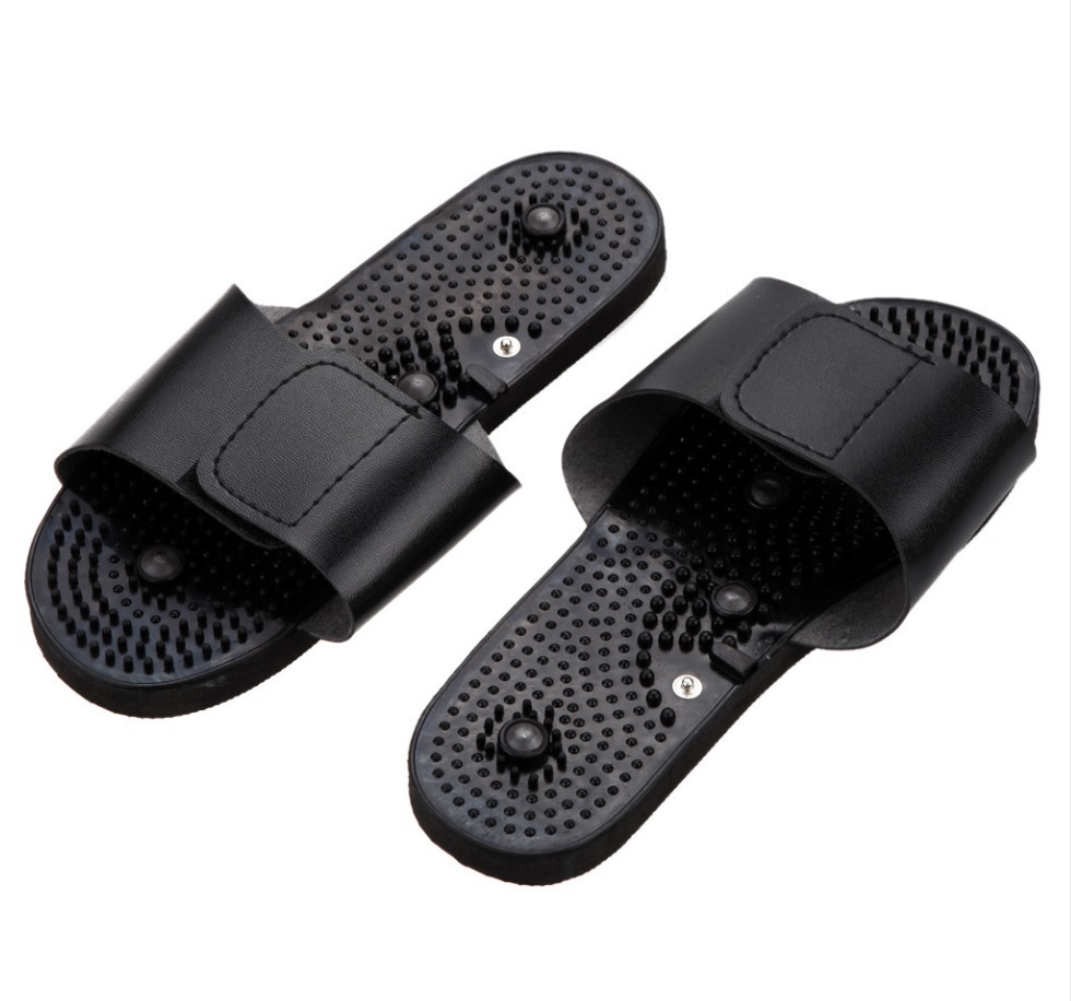 1 Pair of Newest Electric Conductive Massage Slippers Shoes for Body Pain Relief