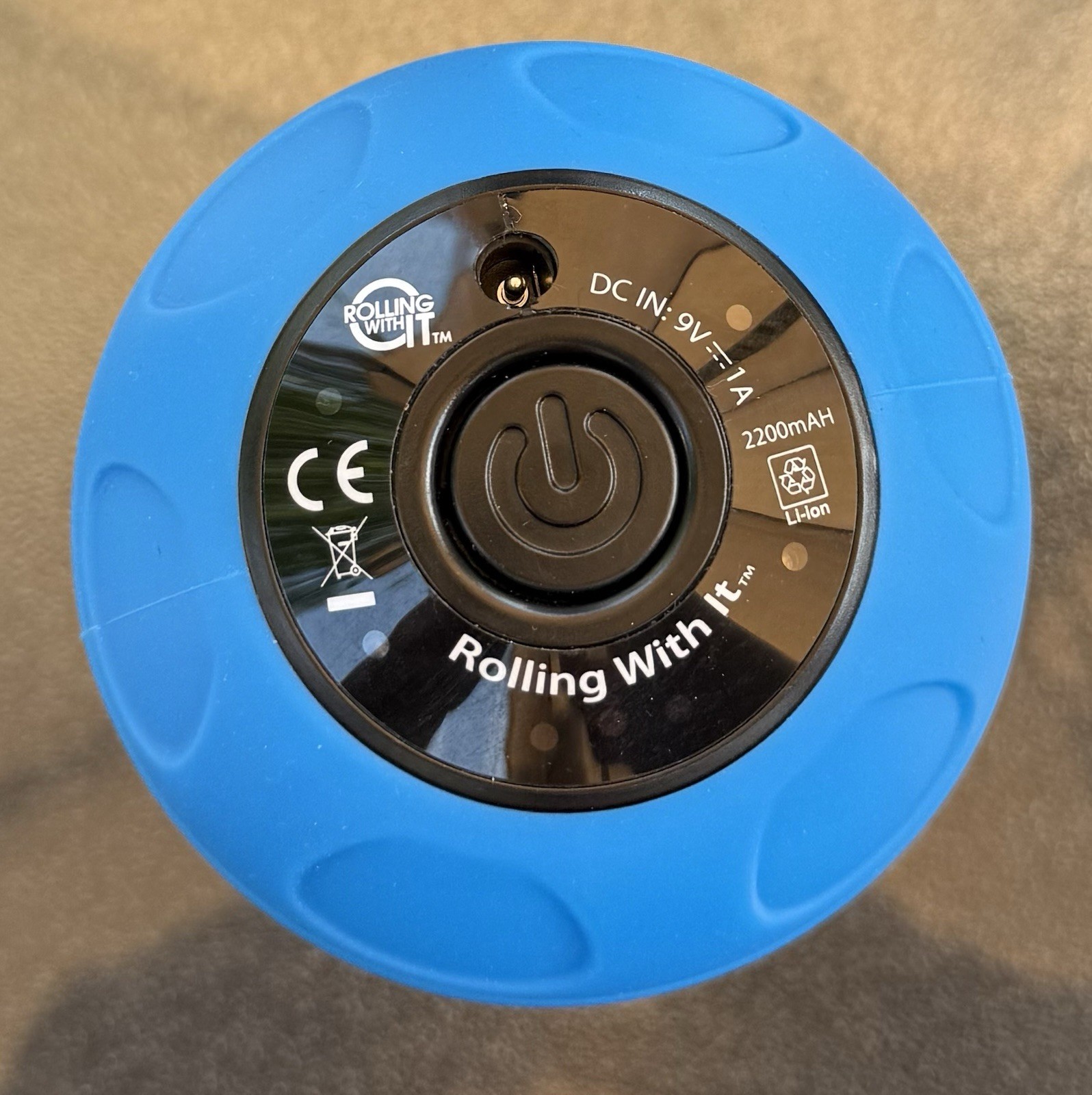 Rolling With It Vibrating Peanut Massage Ball – Blue