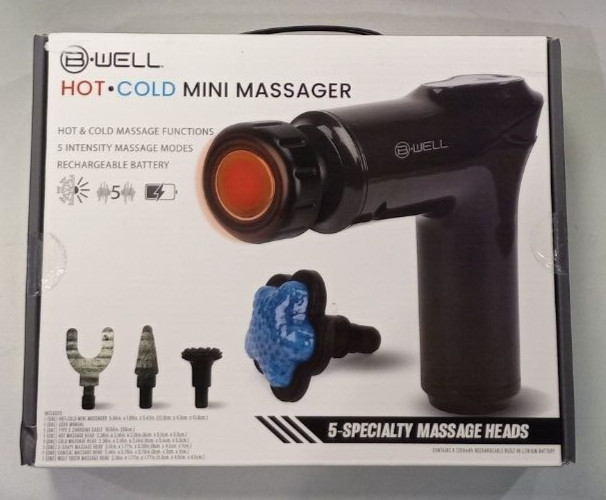 B-well Hot Cold Mini Massager Gun, Sealed Massage Gun