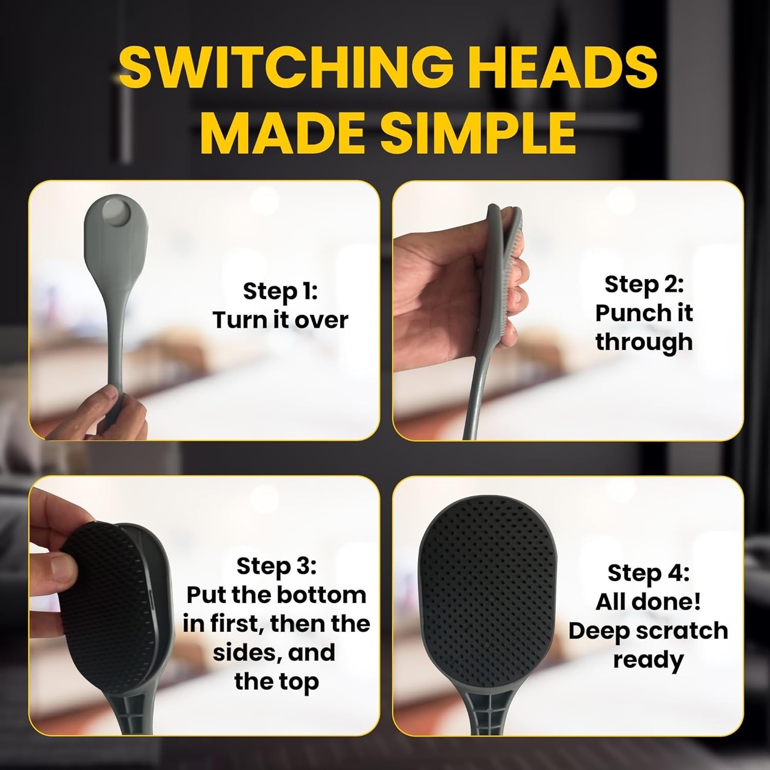 The Ultimate Back Scratcher, Scalp Massager, Back Massager & Exfoliator Large Sc