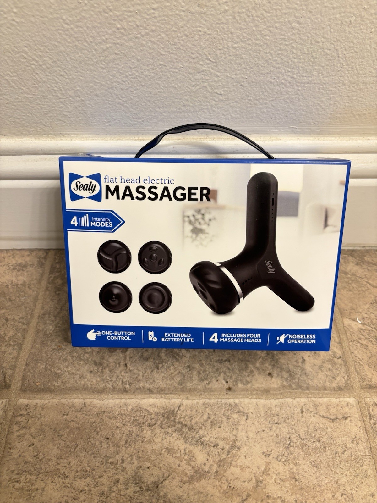 Sealy Ultra Massager x Deep Tissue Massage Gun with 4 Attachments