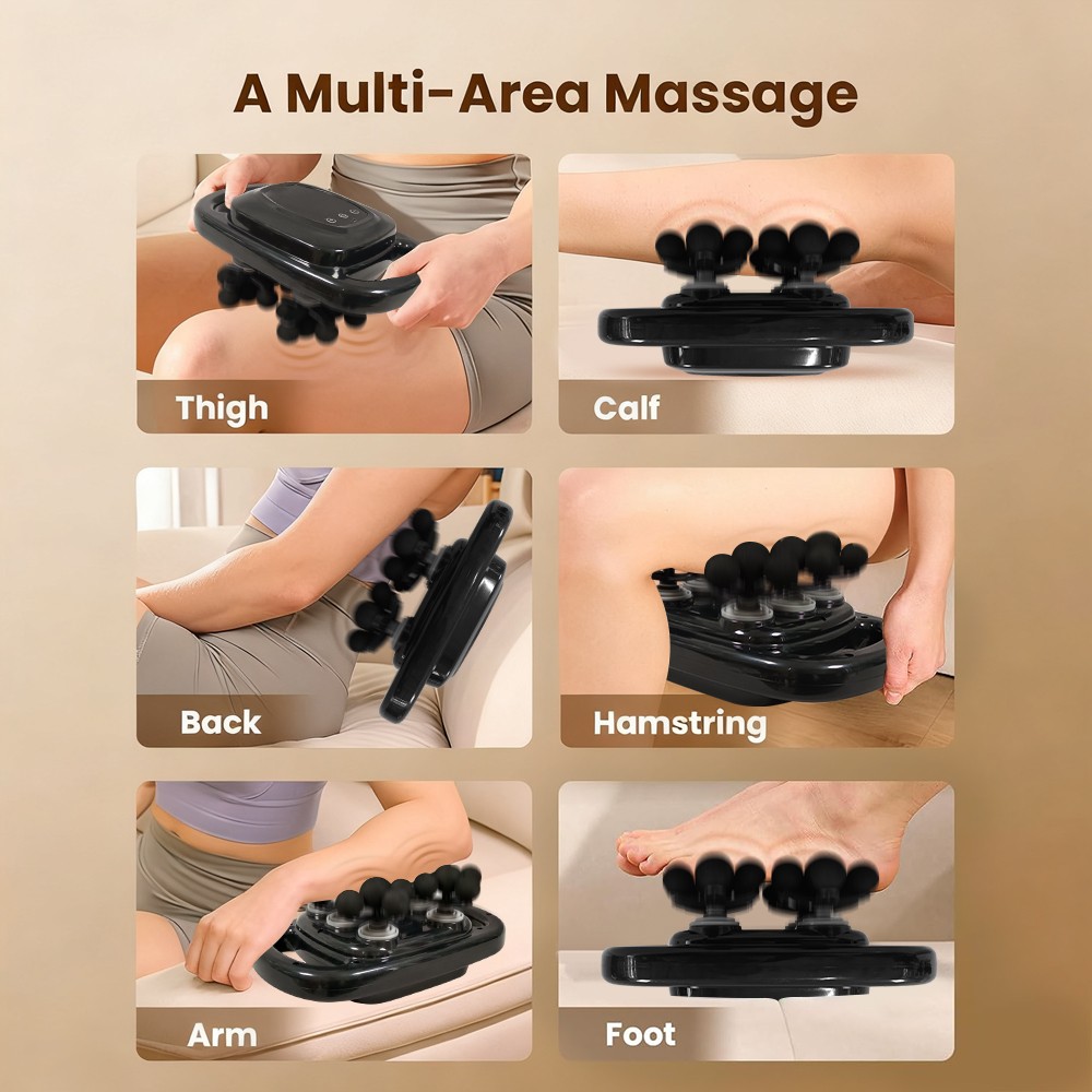 22 Head Massage Gun Deep Tissue Electric Massager Full Body Muscle Pain Relief