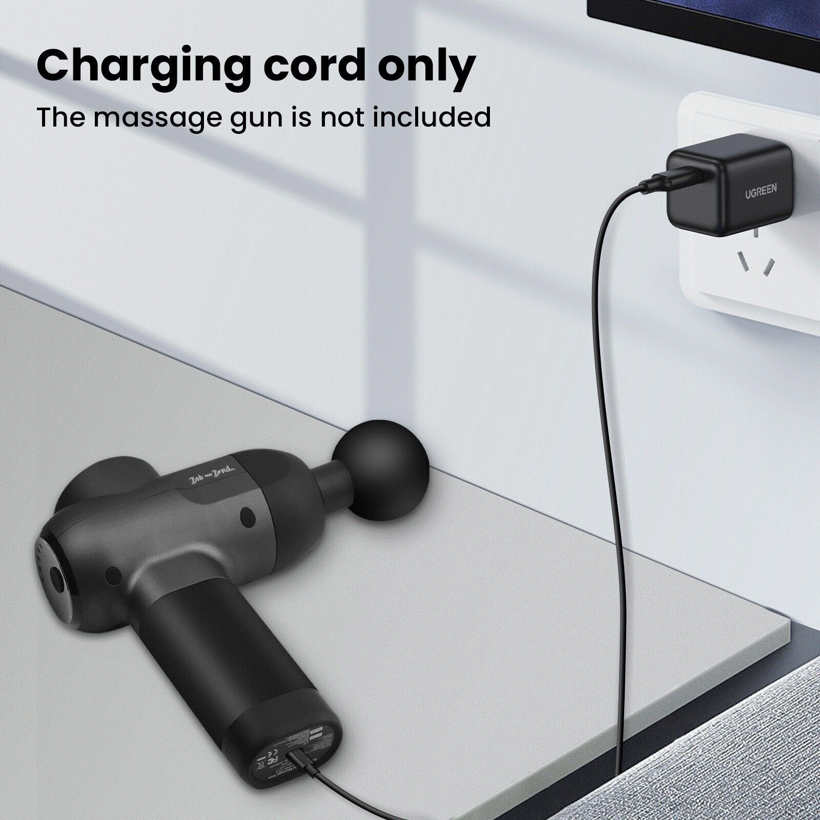Fast Charging Cable Attachment for Bob and Brad Massage Gun Upgraded Accessory