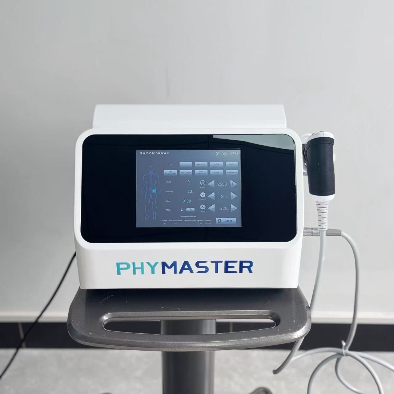 8/10 Bar ESWT Pneumatic Shockwave Therapy Machine for Pain Relief ED Treatment