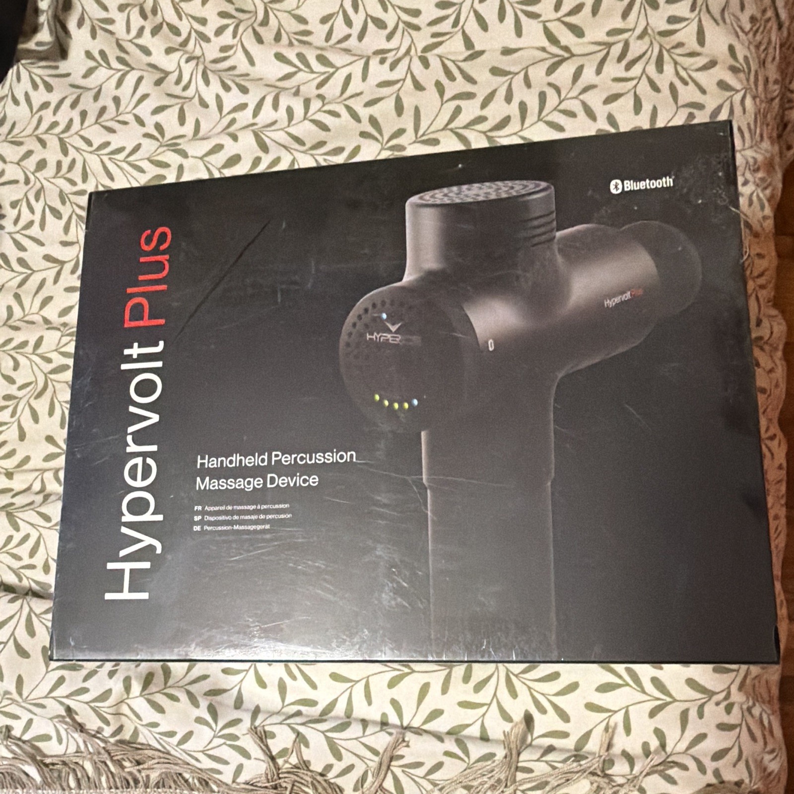 Hyperice Hypervolt Plus Bluetooth Handheld Percussion Massage Gun, 4 Heads