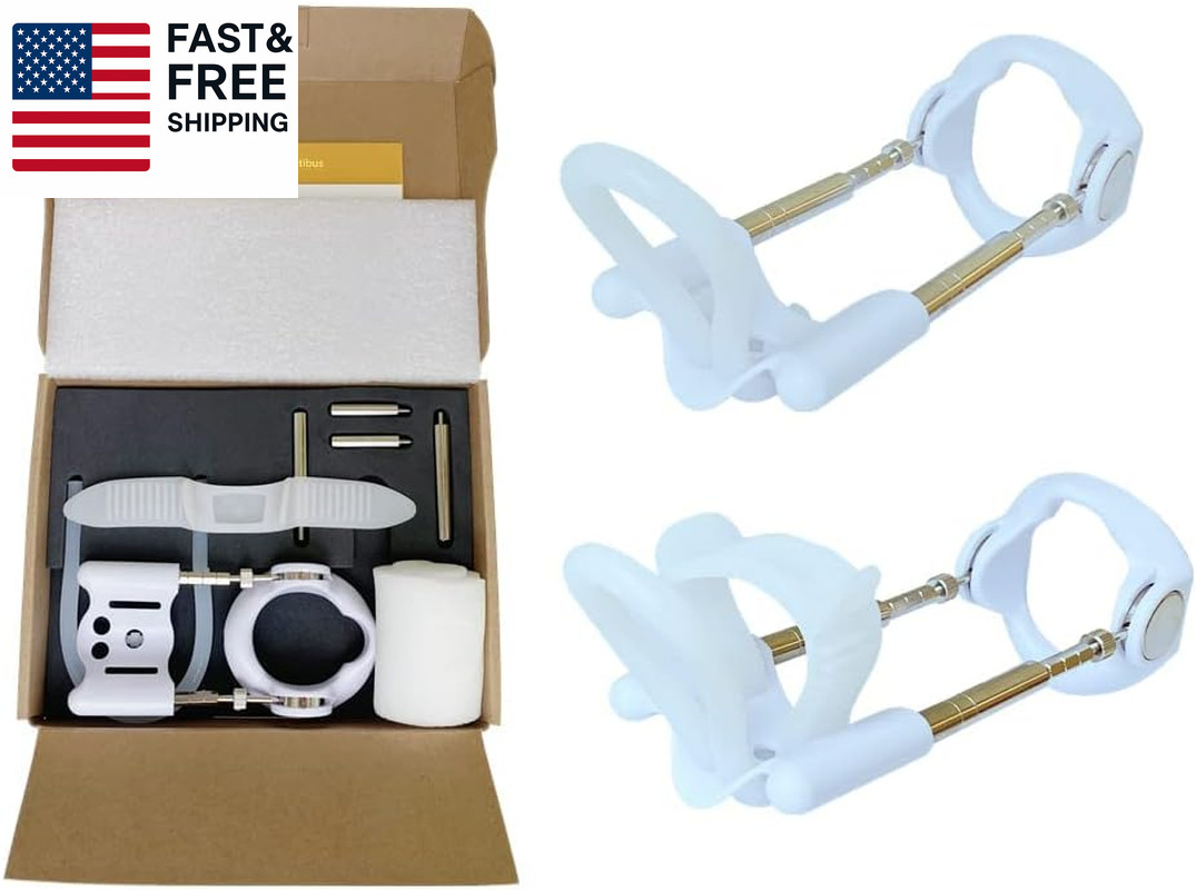 White Penile Traction Device Effective Penile Enlargement Stretching Exercise Ki