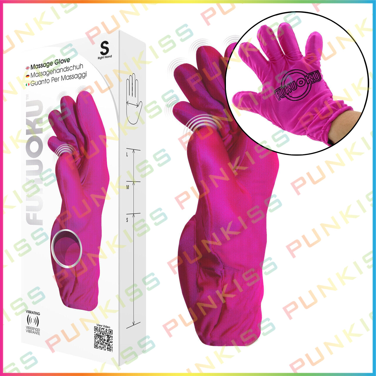 Vibrating Powerful Massage Glove💋Waterproof Japanese Body Neck Hand Massager