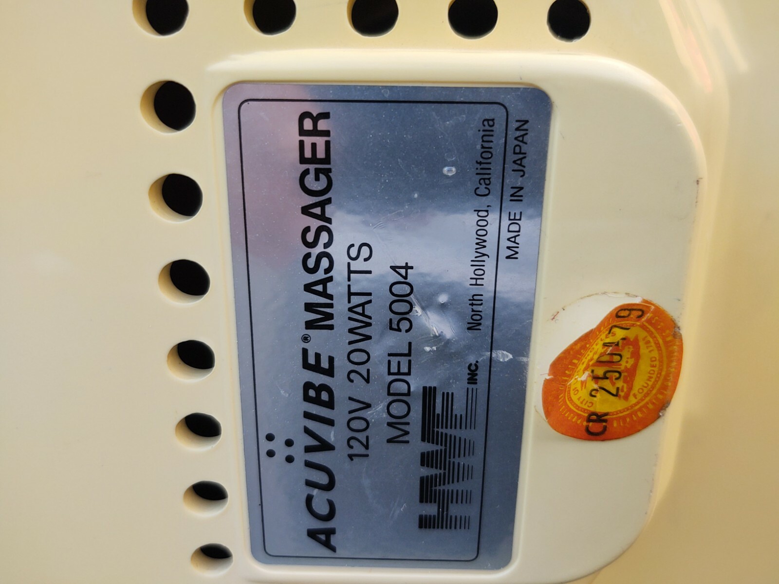 Acuvibe Vibrating Foot Feet Massager Model 5004 Made in Japan Works