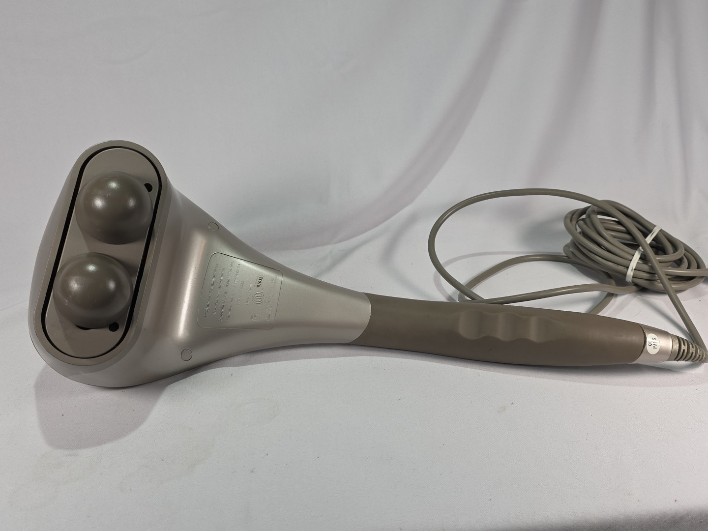 Brookstone 15 Speed Program Professional Percussion Massager 235333 TESTED