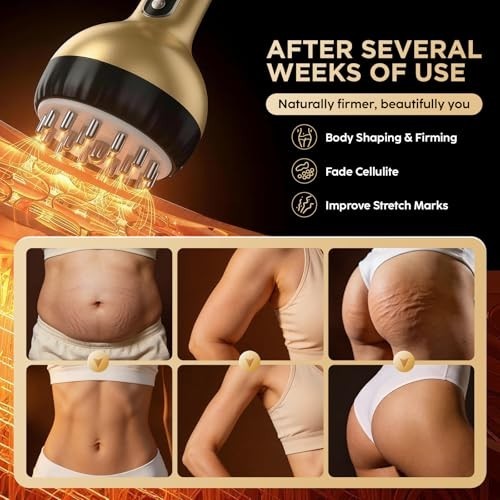 Lymphatic Drainage Massager Anti-Cellulite Body Sculpting Tool Warming Vibration