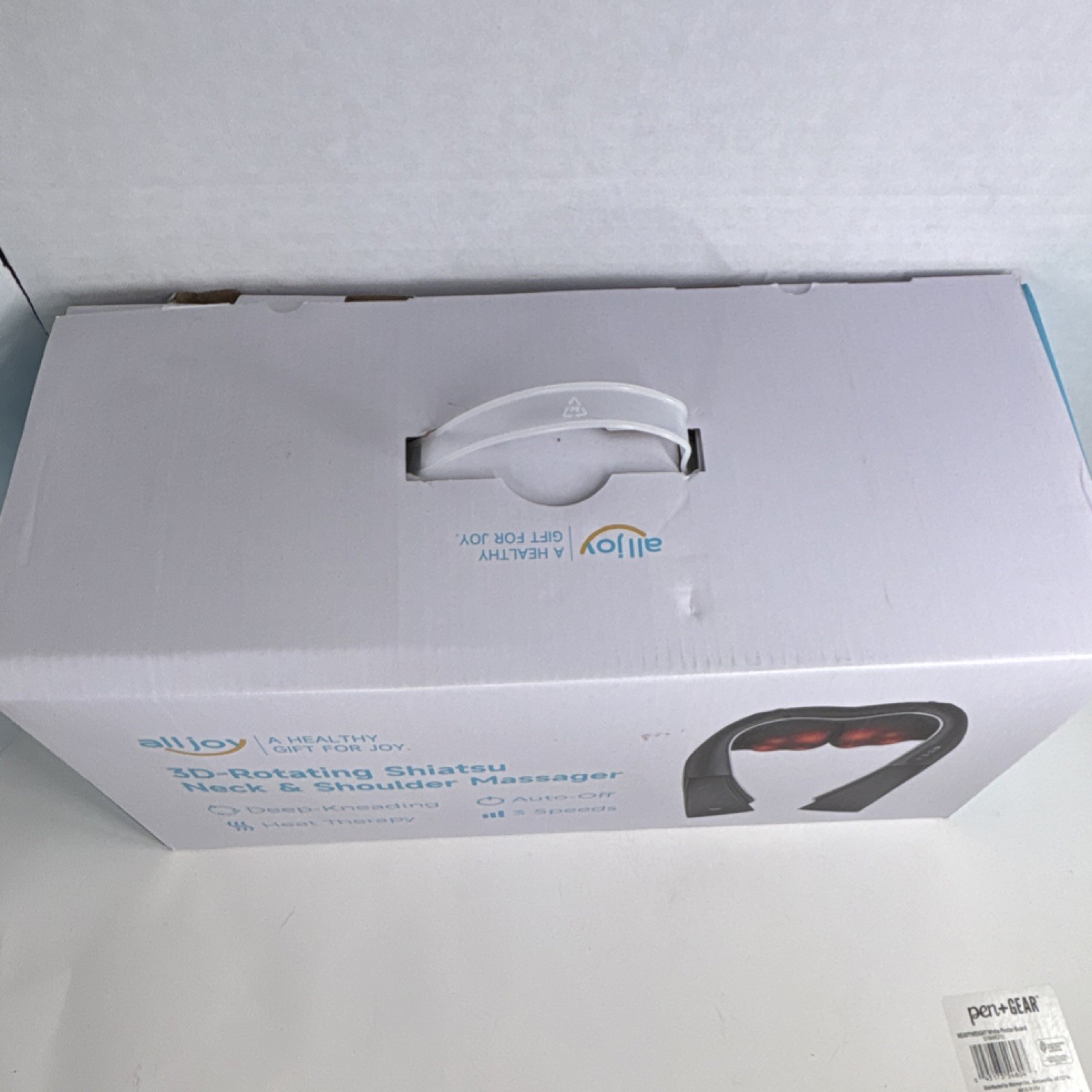 alljoy CAMA2101 Shiatsu Neck & Shoulder Massager Heat Therapy 3 Speeds Black