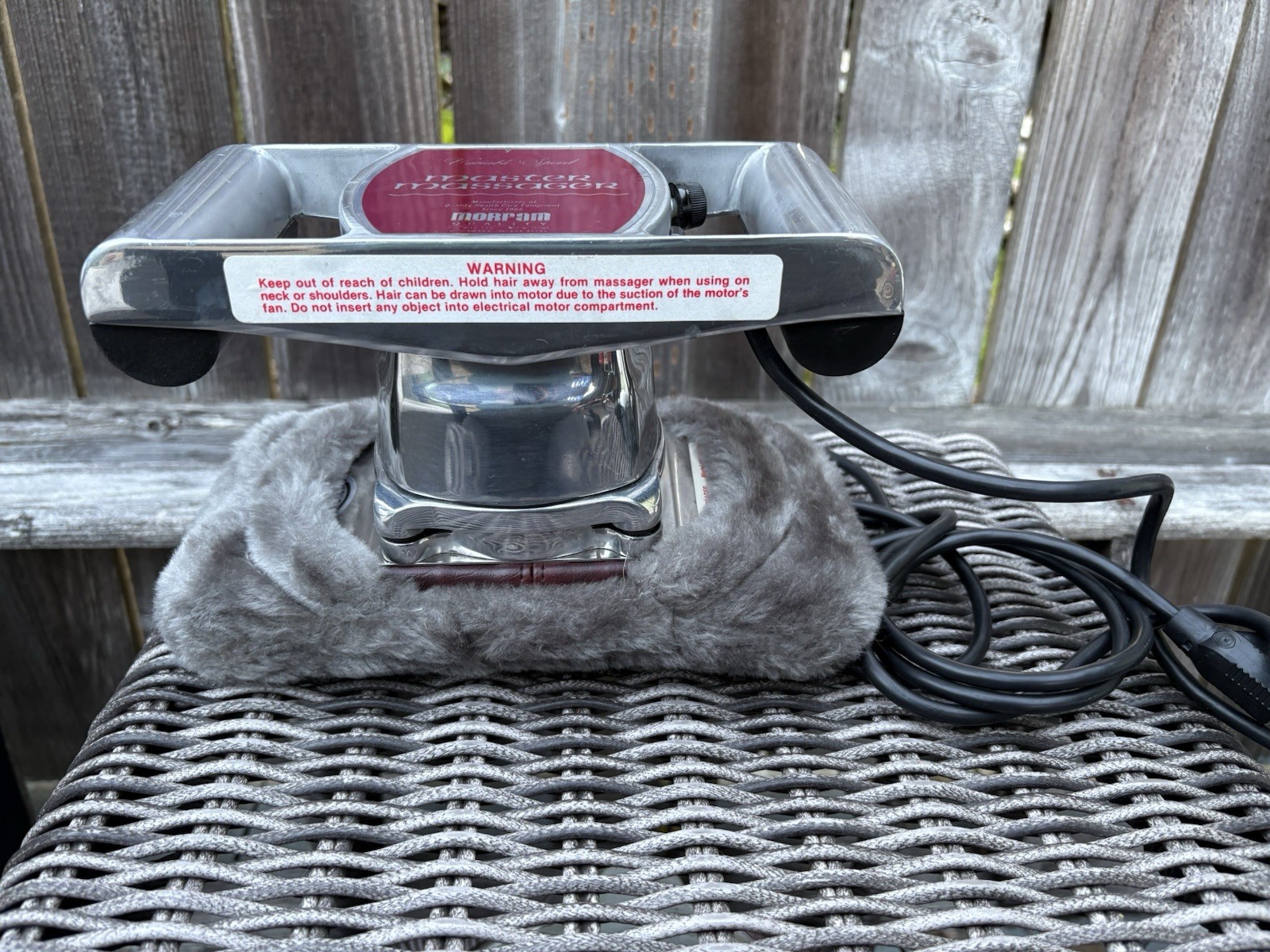Morfam Master Massager Variable Speed M73-625A Deep Massage Plush Pad Tested