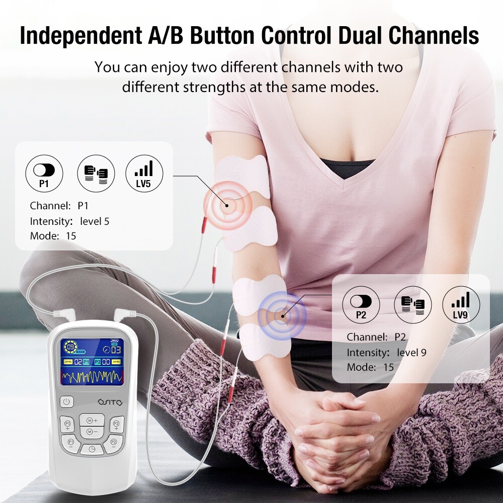 Portable TENS Unit Digital Machine EMS Pulse Body Massager Muscle Reflex Therapy