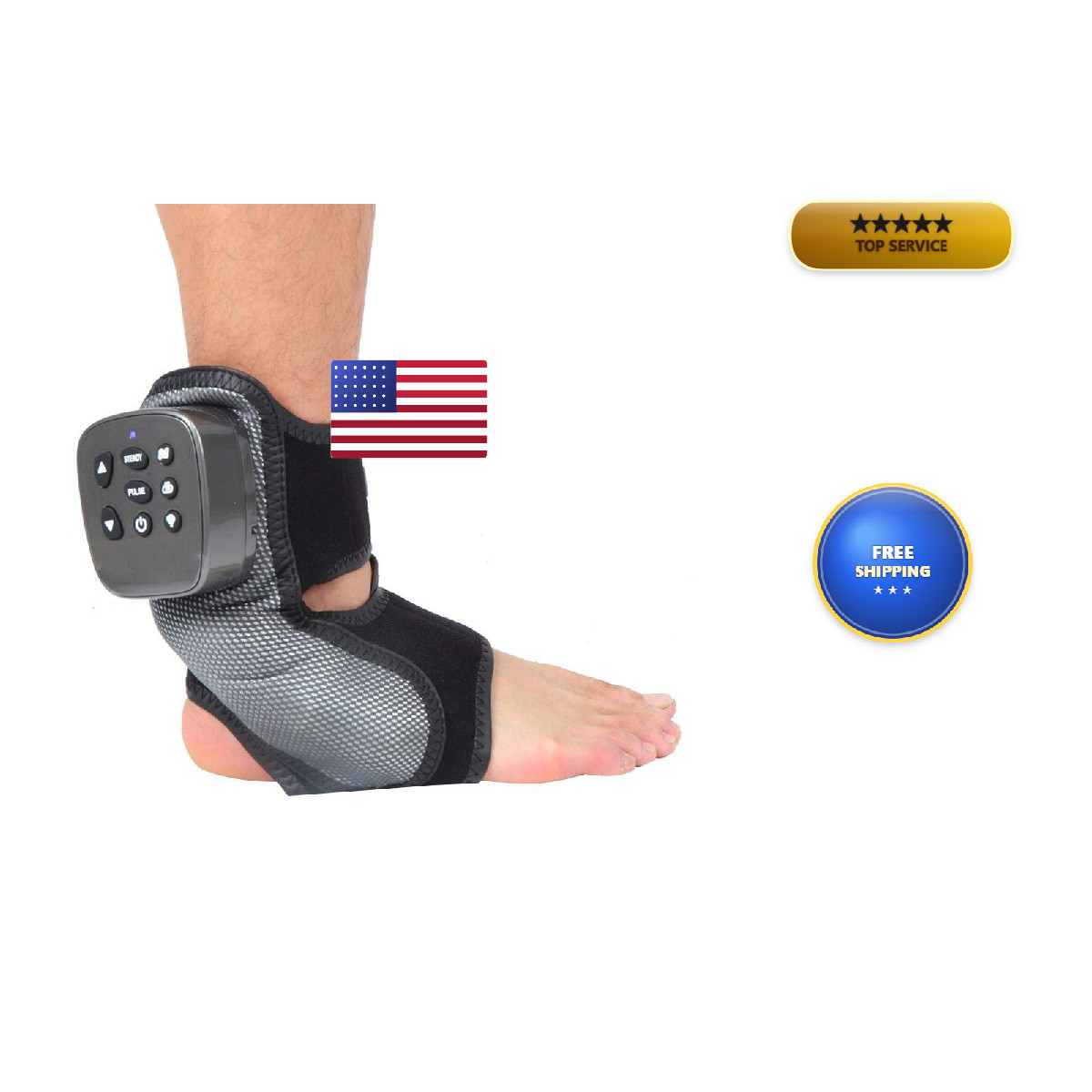 Zjchao Electric Foot Ankle Massager Foot Massage Machine Massager Multi-Level