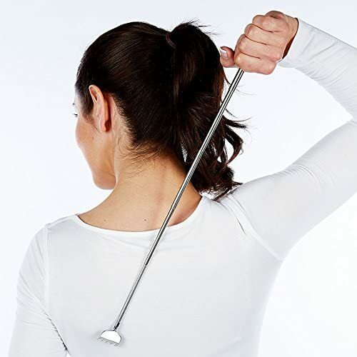 Metal Stainless Steel Back Scratcher Telescopic Extendable Claw Extender QW US
