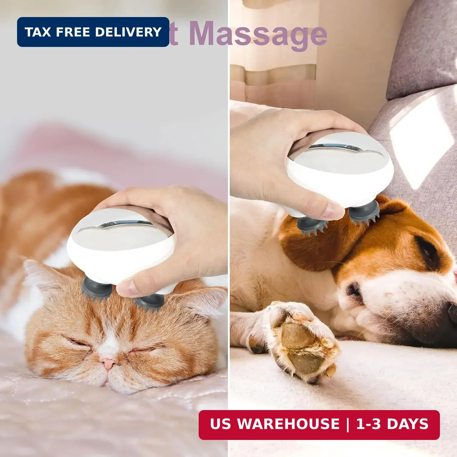Electric Scalp Massager, Portable Head Stress Relax,IPX7 Waterproof Rechargeable