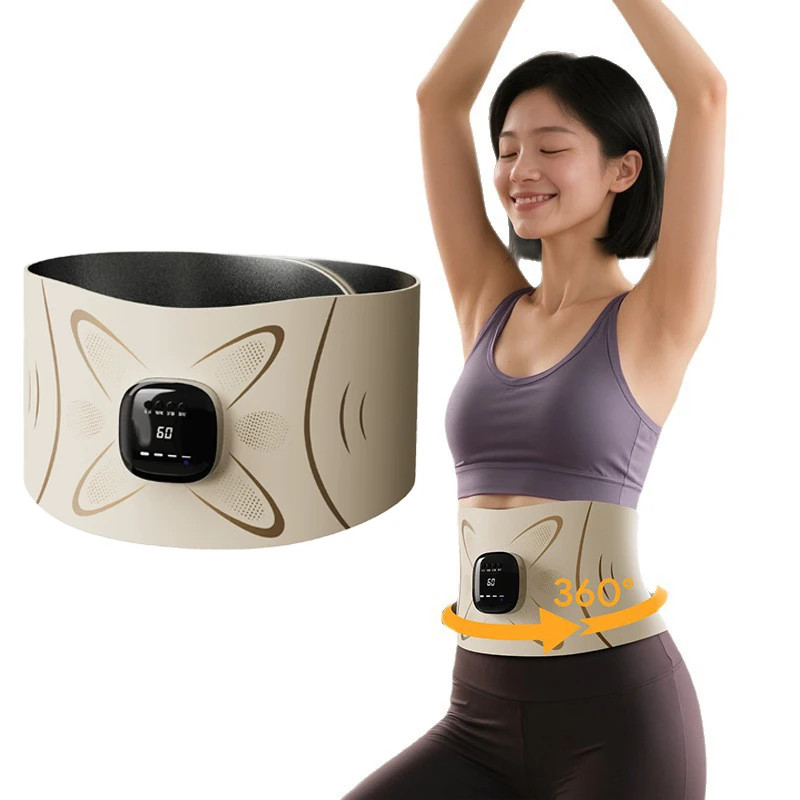 Pulse Waist Massage Heating Waist Abdomen Fat Burning Sweating Massage Belt EMS