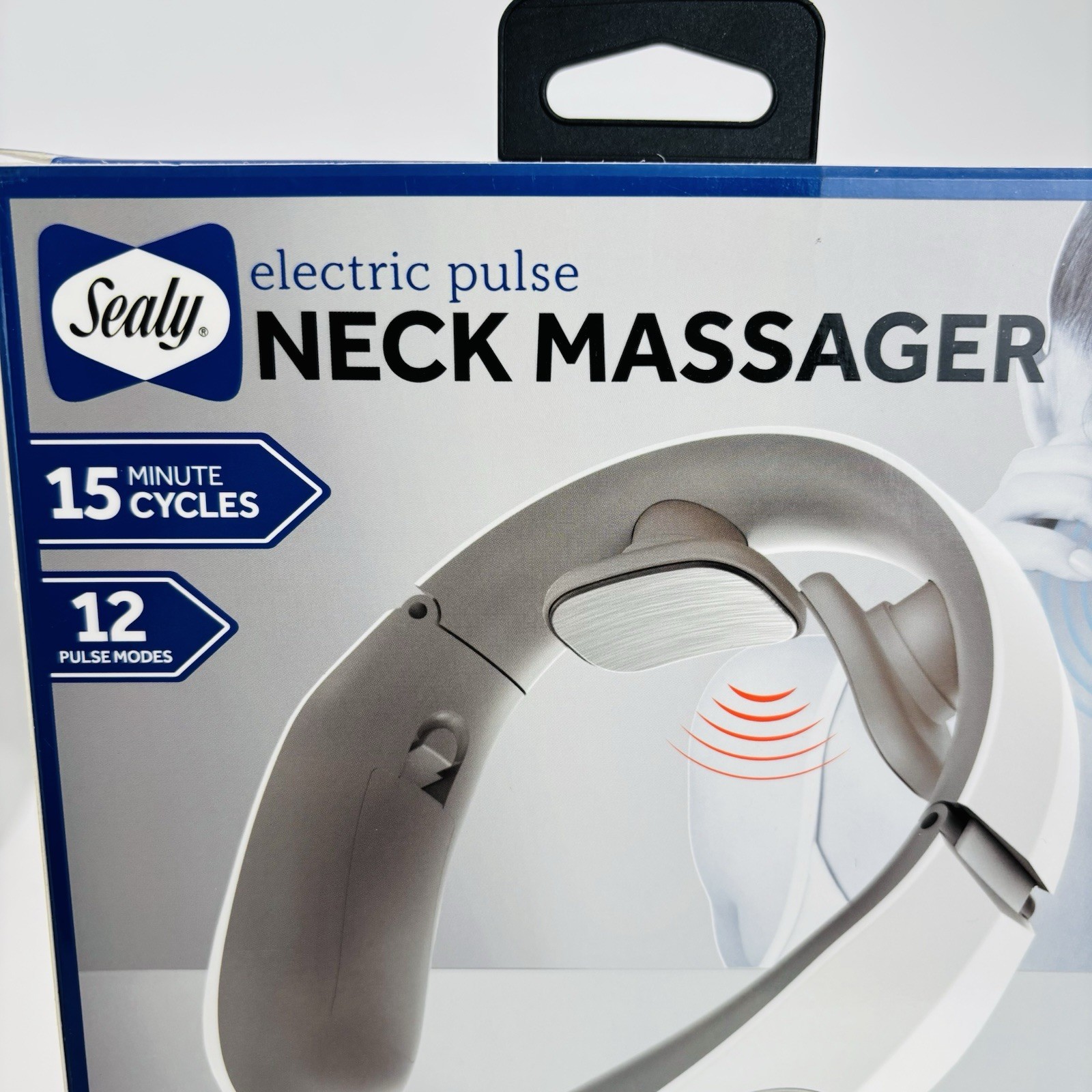Sealy Electric Pulse Neck Massager Tens Low Frequency Pulse Massage 12 Modes