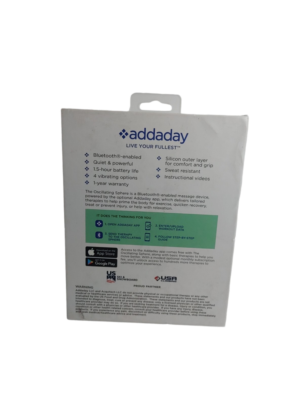 Addaday Oscillating Sphere Massager, Blue